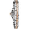 Caravelle by Bulova Ladies Classic 3 Hand Quartz Stainless Steel Watch, Arabic Markers, 30M WR(Two Tone Rose Gold)