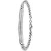 Caravelle by Bulova Ladies’ Crystal Watch and Bracelet Gift Set, Day-Date(Silver)