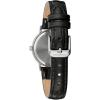 Caravelle by Bulova Ladies’ Dress 3 Hand Quartz Leather Strap Watch, Stainless Steel, 28mm(Black/Silver)