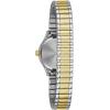 Caravelle by Bulova Ladies’ Traditional Mini 3-Hand Quartz Expansion Band Watch, Arabic Markers, 24mm(Two Tone Gold)