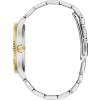 Caravelle by Bulova Men’s Dress 3-Hand Date Quartz Watch, Stainless Steel, Coin Edge Bezel, 41mm(Two Tone Gold/Green)