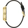 Caravelle by Bulova Men’s Dress Automatic Watch, Stainless Steel, Open Aperture, 41mm(Gold Tone/ Black Leather Strap)
