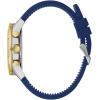 Caravelle by Bulova Men’s Sport Aqualuxx 6-Hand Chronograph Watch(Blue Rubber/Two Tone Gold)