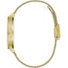 Caravelle min/Max Ladies Crystal Watch(Gold-Tone/Black dial)
