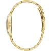 Ladies’ Classic Crystal 3-Hand Quartz Watch, Roman Numeral Markers, Rectangle Case, Curved Mineral Crystal(Gold Tone)
