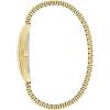 Men’s Classic Dress 3-Hand Quartz Expansion Band Watch, Rectangle Case, Curved Mineral Crystal(Gold Tone/ Black Dial)