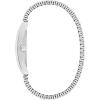 Men’s Classic Dress 3-Hand Quartz Expansion Band Watch, Rectangle Case, Curved Mineral Crystal(Stainless Steel/ Silver)
