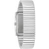 Men’s Classic Dress 3-Hand Quartz Expansion Band Watch, Rectangle Case, Curved Mineral Crystal(Stainless Steel/ Silver)