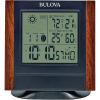 Bulova Forecaster Versatile Tabletop Clock, Brown & Black, B1708