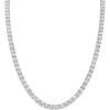 Bulova Jewelry Men’s Black Rhodium Plated Sterling Silver Tennis Necklace inset with 5mm White Topaz Tennis Necklace, Length 22″ Style:BVC1021-WSWTO