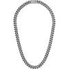 Bulova Jewelry Men’s Classic 24mm Curb Chain Blue IP and Brushed Stainless Steel Necklace, Length 24″ Style:BVC1054-SLSTNA