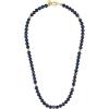 Bulova Jewelry Men’s Classic Beaded Navy Fresh Water Pearls, Sterling Silver Beads accented with Diamonds, and Gold-tone Hexagonal Spheres Necklace, Length 22″ Style:BVC1060-G6SSC4FWP