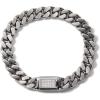 Bulova Mens Classic Chain Bracelet(Silver)