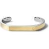 Bulova Mens Classic Cuff Bracelet(Gold-Tone with Silver-Tone)