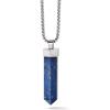 Bulova Men’s Classic Round Box Link Chain Necklace with Obelisk Pendant(Semi-Precious Lapis)