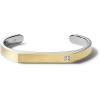 Bulova Men’s Classic Stainless Steel Diamond Cuff Bracelet(Gold-Tone with Silver-Tone)