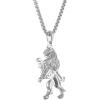 Bulova Men’s Jewelry Crest of Bohemia Necklace in Rhodium Plated Stering Silver with Round Box Link Chain Style:BVP1015-WSNA