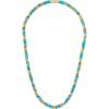Bulova Men’s Jewelry Gold-Tone Sterling Silver Necklace, Cylinder-Shaped Turquoise, Etched With Bulova’s Signature Tuning Fork Logo, Length 22″ Style: BVC1041-YSTQ