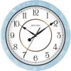 Bulova Skylark Wall Clock C4884 | 10.25″ Sky-Blue Resin Case with Cloud Pattern | Silent Sweep Quartz Movement | Battery Operated | Outdoor Waterproof Wall Décor