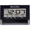 Bulova Travel Time Alarm Clock, Black (B1707)
