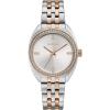 Caravelle Retro Quartz Ladies Watch(Two-Tone/Silver-White dial)