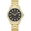 Caravelle by Bulova Ladies’ Aqualuxx Crystal Quartz Stainless Steel Watch, 100M Water Resistant(Gold/Black)