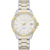 Caravelle by Bulova Ladies’ Aqualuxx Crystal Quartz Stainless Steel Watch, 100M Water Resistant(Two Tone Gold)