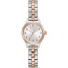 Caravelle by Bulova Ladies Classic 3 Hand Quartz Stainless Steel Watch, Arabic Markers, 30M WR(Two Tone Rose Gold)