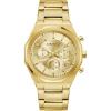 Caravelle by Bulova Men’s Dress 6-Hand Chronograph Quartz Stainless Steel Watch, 24-Hour Time(Gold Tone)