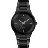 Caravelle by Bulova Men’s Modern 3-Hand Quartz Stainless Steel Watch, Diamond, 40mm(Black)