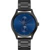 Caravelle by Bulova Men’s min/ Max Quartz Black Ion Plated Stainless Steel 24 Hour Subdial Watch, Deep Blue Dial Style: 45C116