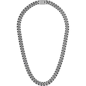 Bulova Jewelry Men’s Classic 24mm Curb Chain Blue IP and Brushed Stainless Steel Necklace, Length 24″ Style:BVC1054-SLSTNA