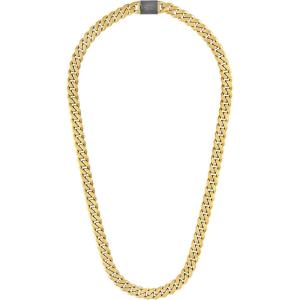 Bulova Men’s Jewelry Classic Gold Tone Stainless Steel Curb Chain Necklace, 10mm, Length 24″ Style:BVC1056-GOSTNA