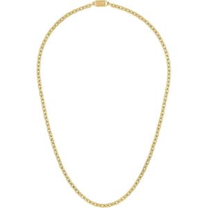 Bulova Men’s Jewelry Gold-Tone Stainless Steel Necklace, Hexagon Cable Chain With Iconic Tuning Fork Logo, Lenght 24″ Style: BVC1077-GSTNA24