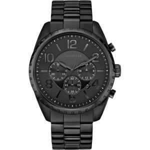 Bulova Men’s Sport Chronograph Quartz Black Ion Plated Stainless Steel Watch, Black Dial Style: 45B150