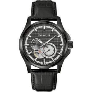 Caravelle by Bulova Men’s Classic Automatic Watch(Black Strap/Black)