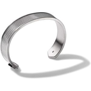 Mens Precisionist Stainless Steel Cuff(Knurled Texture)