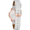 Bulova Ladies’ Classic Diamond 3-Hand Quartz Stainless Steel Watch, 12 Diamonds, Mother-of-Pearl Dial(Rose Gold/White Leather Strap)