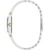 Bulova Ladies Modern Gemini Diamond Silver and Gold Stainless Steel Watch,Tonneau Shape Blue Dial, Model: 98P218