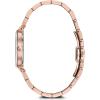 Bulova Ladies’ Modern Millenia Diamond Dial Rose Gold Stainless Steel 3-Hand Quartz Watch, Gold Mother-of-Pearl Dial, Edge to Edge Crystal Style: 97P132