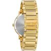 Bulova Men’s 3-Hand Quartz Watch with Diamond Dial and Edge to Edge Crystal(Gold Tone//Black Dial)