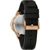 Bulova Men’s Marine Star High Performance Quartz Series C Watch, Black Silicone Strap, Brown Dial (Style: 98B421)