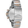 Bulova Men’s Marine Star Series C Two-Tone Rose Gold Stainless Steel 6-Hand Chronograph Quartz Watch, Blue Dial Style: 98B301