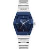 Bulova Ladies’ Modern Gemini Stainless Steel 3-Hand Quartz Watch, Blue Dial Style:96L293