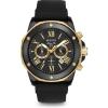 Bulova Men’s Marine Star Series A Black and Rose Gold Ion-Plated Stainless Steel 6-Hand Chronograph Quartz Watch, Black Silicone Strap Style: 98B278