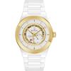 Bulova Men’s Modern Millenia 3-Hand Automatic Ceramic Watch, Open Aperture, Edge-to-Edge Crystal(White)