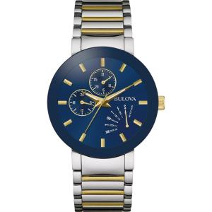 Bulova Men’s Multi-Function Modern Stainless Steel Watch(Two-Tone Gold)