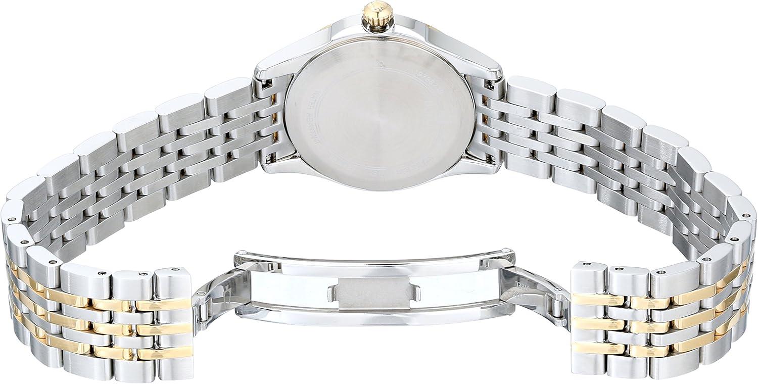 imageBulova Womens Classic Stainless Steel Watch and Mother of Pearl DialTwo Tone