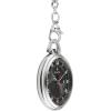 Bulova Classic Pocket Watch 3-Hand Date Quartz Stainless Steel, Black Dial with Detachable Chain Style: 96B308