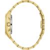 Bulova Ladies’ Classic Diamond 3-Hand Automatic in Stainless Steel, Mother-of-Pearl Dial and Open Aperture Dial(Gold Tone)